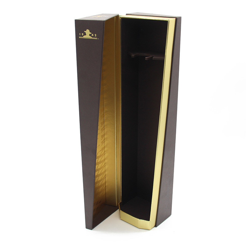 Wine Cardboard Packaging Box , Flap Gift Box CMYK Color Printing