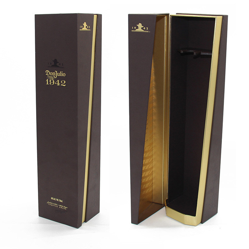 Wine Cardboard Packaging Box , Flap Gift Box CMYK Color Printing