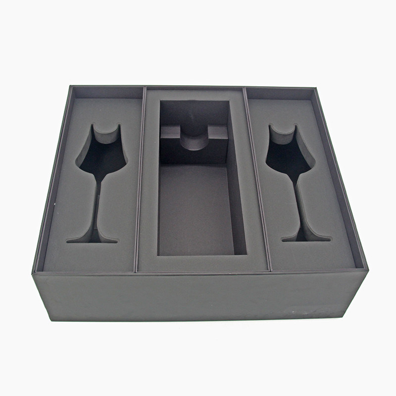 157gsm Art Paper Wine Glass Packaging Boxes , Wine Glasses Sweet Gift Boxes