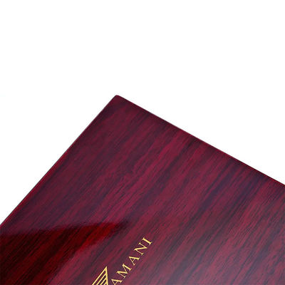 High Gloss Piano Paint Custom Wooden Gift Boxes With Custom Laser Logo