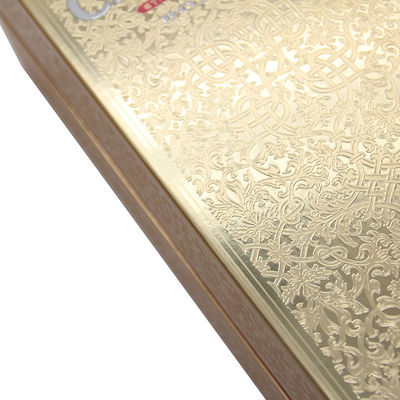 Food Grade Recycled Luxury Cardboard Box Biodegradable With Gold Foil Printing