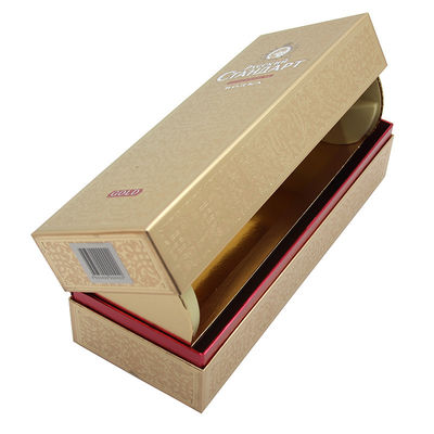 Food Grade Recycled Luxury Cardboard Box Biodegradable With Gold Foil Printing