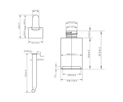 Frosted Amber Cosmetics Glass Bottle 30ml 50ml 60ml For Face Serum