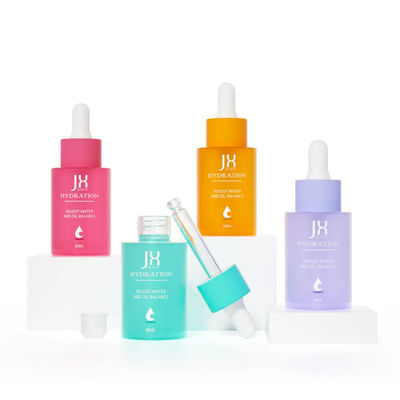 Frosted Amber Cosmetics Glass Bottle 30ml 50ml 60ml For Face Serum