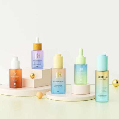 Frosted Amber Cosmetics Glass Bottle 30ml 50ml 60ml For Face Serum