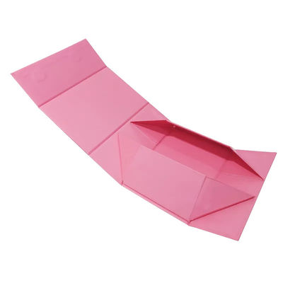 Custom Logo Printed Folding Magnetic Gift Box With Ribbon FSC Certified