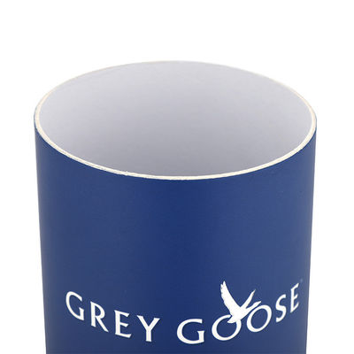 Custom Printed Biodegradable Cylinder Paper Cardboard Boxes Tube Cosmetic Packaging Tube Box With Mental Lid