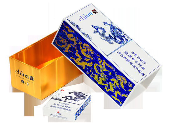 Luxury Custom Cardboard Cigarette Boxes , Eco Friendly Cigarette Case Box