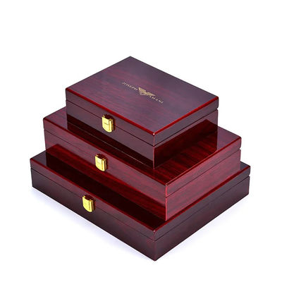Piano Paint MDF Pasted Special Paper Empty Wooden Gift Packaging Box High Gloss