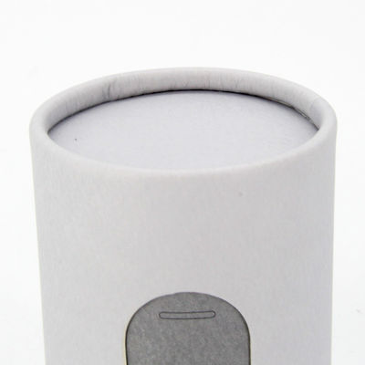 Luxury Custom Paper Tube Box For Candles Cosmetic Tube Packaging With a Window Cut