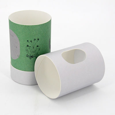 Luxury Custom Paper Tube Box For Candles Cosmetic Tube Packaging With a Window Cut