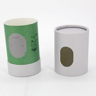 Luxury Custom Paper Tube Box For Candles Cosmetic Tube Packaging With a Window Cut