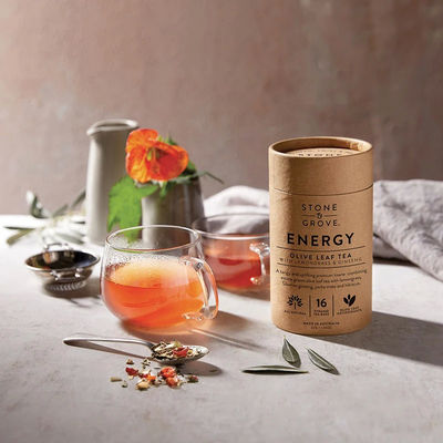 Custom Food Grade Herbal Tea Paper Tube Sealed Kraft Paper Cylindrical Tube Packaging Container