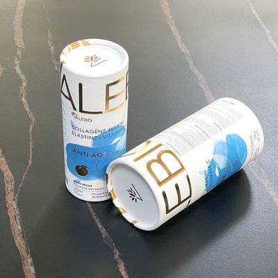 Wholesale Customized Round Collagen Paper Tube Food Packaging Tube Box ...